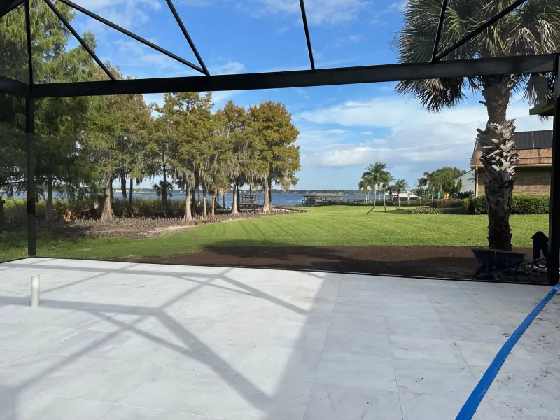 Screen enclosure over a custom pool — Central Florida 2