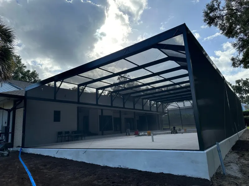 Screen enclosure over a custom pool — Central Florida 3