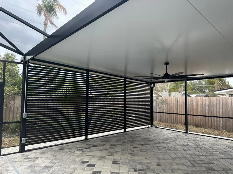 Screen enclosure over a custom pool — Central Florida 8