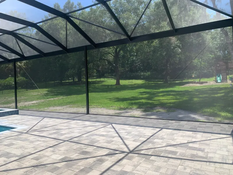 Screen enclosure over a custom pool — Central Florida 14