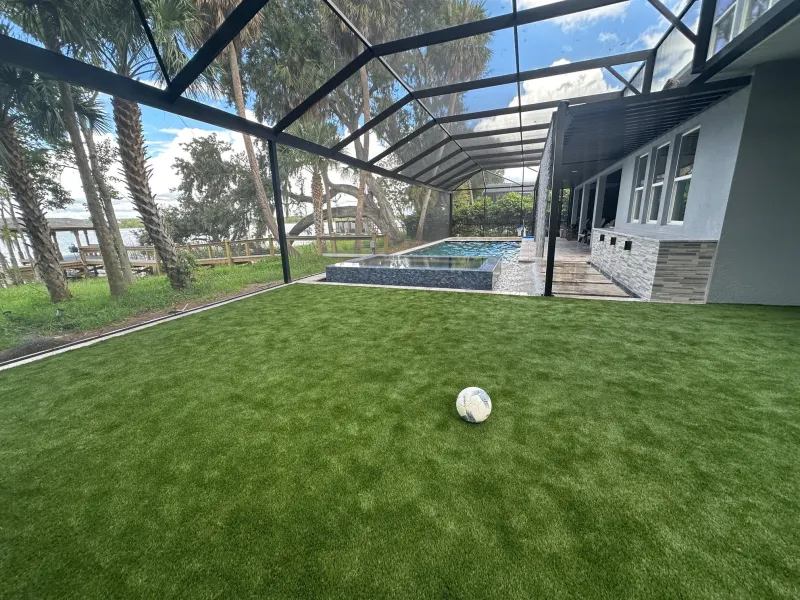 Screen enclosure over a custom pool — Central Florida 16