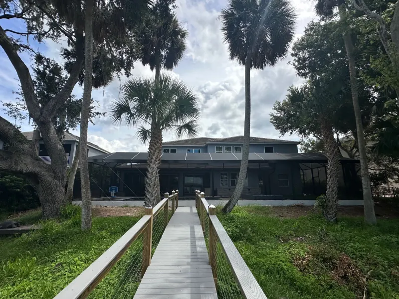 Screen enclosure over a custom pool — Central Florida 17